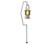 Generico Support pour lanterne, résistant aux intempéries et pliable, tige avec crochet pour lampe de camping, pour extérieur, randonnée, tente, éclairage de jardin, patio