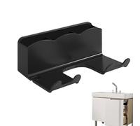 Generico Support pour sèche-cheveux - Montage mural | Porte appropriée Séchoir Destiné à Salle de bain - Crochet Stable Indiqué Organisation Et Appareils pour Cheveux