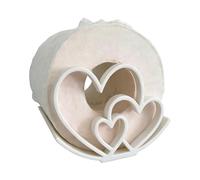 Genérico Support pour serviettes en papier - Support en forme de cœur, support pour serviettes en papier - Pour maison, ferme, salle de bain, bar, camping-car, appartement, cabinet, toilettes