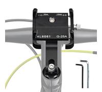 Generico Support pour téléphone portable de guidon - Support pour moto d'antivibration, fixation réglable 180° Absorbeur de choc pour scooters électriques et voyages