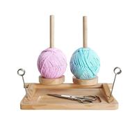 Generico Support rotatif à double goujon, porte-fil pour crochet, pour débutants, amateurs de tricot, amateurs de crochet, , bricolage, anniversaires
