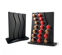 Generico Support vertical Capsule de café double face, distributeur dosettes de support peu encombrant, récipient pour capsules compatible avec Nespresso Original - jusqu'à 40 capsules, noir