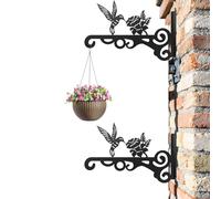 Genérico Supports pour extérieures robustes, support mural en fer résistant pour jardin, terrasse, balcon, -corps, arbres et colibris