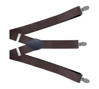 Genérico Suspensions à trois clips pour homme - 115 x 3,5 cm - Confortables et réglables - Largeur : 4,5 cm