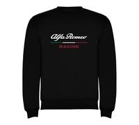 Genérico Sweat noir Alfa-Romeo Racing Logo pour homme, tailles S à XXL, Noir , S