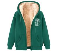 Generico Sweat-shirt en peluche pour femme, chaud, poilu, doux, couleur unie, confortable, en peluche, léger, molletonné, veste d'hiver lourde, veste en peluche, surdimensionnée, épaissi, manteau à