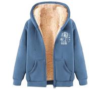 Generico Sweat-shirt en peluche pour femme, chaud, poilu, doux, couleur unie, confortable, en peluche, léger, molletonné, veste d'hiver lourde, veste en peluche, surdimensionnée, épaissi, manteau à