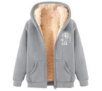 Generico Sweat-shirt en peluche pour femme, chaud, poilu, doux, couleur unie, confortable, en peluche, léger, molletonné, veste d'hiver lourde, veste en peluche, surdimensionnée, épaissi, manteau à