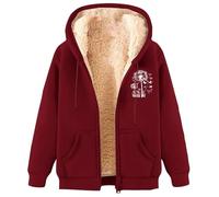 Generico Sweat-shirt en peluche pour femme, chaud, poilu, doux, couleur unie, confortable, en peluche, léger, molletonné, veste d'hiver lourde, veste en peluche, surdimensionnée, épaissi, manteau à