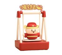 Generico Swing Cai Shen Statues - Swing God of Wealth Car Ornament | God of Wealth and Fortune | God of Wealth & God of Fortune Statue | Chinese New Year Ornament for Home Desktop