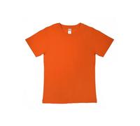 Generico T-Shirt Enfant Evolution Kids - T-Shirt Enfant à Manches Courtes 100% Coton - Taglie da 1 Anno fino a 14 Anni - 1 t-Shirt modèle Blck SP Mod. BSK010, Orange, 116 cm