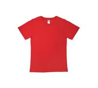 Generico T-Shirt Enfant Evolution Kids - T-Shirt Enfant à Manches Courtes 100% Coton - Taglie da 1 Anno fino a 14 Anni - 1 t-Shirt modèle Blck SP Mod. BSK010, Rouge, 140 cm