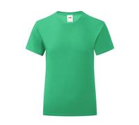 Generico T-Shirt Girls Iconic T - T-Shirt pour Fille à Manches Courtes 100% Coton - Taglie da 3 Anni fino a 15 Anni - 1 t-Shirt modèle FRU 61-250-0, Vert Gazon, 116 cm