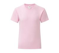 Generico T-Shirt Girls Iconic T - T-Shirt pour Fille à Manches Courtes 100% Coton - Taglie da 3 Anni fino a 15 Anni - 1 t-Shirt modèle FRU 61-250-0, Rose Clair, 152 cm