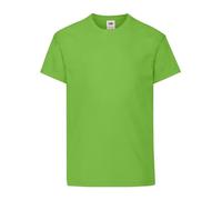 Generico T-Shirt Kids Original T - T-Shirt pour Enfant à Manches Courtes 100% Coton - Taglie da 1 Anno fino a 15 Anni - 1 t-Shirt Mod. FRU 61-019-0, Citron Vert, 152 cm