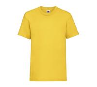 Generico T-Shirt Kids Valueweight T - T-Shirt pour Enfant à Manches Courtes 100% Coton - Taglie da 1 Anno fino a 15 Anni - 1 t-Shirt Mod. FRU 61-033-0, Jaune Soleil, 164 cm