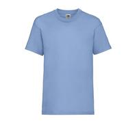 Generico T-Shirt Kids Valueweight T - T-Shirt pour Enfant à Manches Courtes 100% Coton - Taglie da 1 Anno fino a 15 Anni - 1 t-Shirt Mod. FRU 61-033-0, Sky Blue, 152 cm