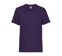 Generico T-Shirt Kids Valueweight T - T-Shirt pour Enfant à Manches Courtes 100% Coton - Taglie da 1 Anno fino a 15 Anni - 1 t-Shirt Mod. FRU 61-033-0, Violet, 164 cm