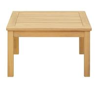 Generico Table basse en bois massif d'acacia clair 60 x 60 x 36 cm | Utilisation intérieure et extérieure, pieds stables cylindriques, finition et nettoyage facile