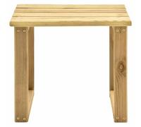 Generico Table d'appoint en pin imprégné, 30 x 30 x 26 cm | Pin imprégné vert, utilisation extérieure, plateau robuste, charme rustique, assemblage facile
