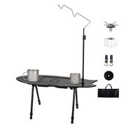 Generico Table De Camping | Meubles En Bois En Forme De Poisson | Table Pliante Pour Pique-Nique - pour Randonnée Voyage BBQ Plage Extérieur Intérieur Jardin Cuisine