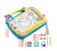 Genérico Tableau à dessin magnétique pour petits enfants, tableau magnétique à griffonner - Bloc de dessin animé avec 2 stylos | Jouets d'apprentissage précoce de taille de voyage
