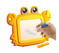 Genérico Tableau de dessin magnétique drôle interactif double face | Jouets d'apprentissage mignons pour tableau à dessin | Contrôle de stylo magnétique pour école, classe, voyage, camping