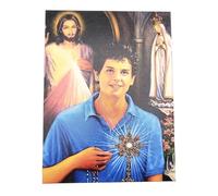 Generico Tableau de San Carlo Acutis sur toile, 30 x 40 cm, fabriqué en Italie