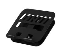 Generico Tablette Stand, Adaptable Tabletphone Holder, 7,48 x 6,14 x 5,24 Inches Size Portable Carbon Steel Build, Rotating Base Riser for Home Use, Meetings, Tabletphone, Black, Grey