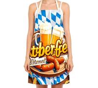 Genérico Tablier allemand - Décoration de festival imprimée | Tablier Oktoberfest Costume allemand pour hommes, femmes, couples Cosplay BBQ Cuisiner Cuisson, 08, Consulte la descripción