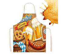 Genérico Tablier allemand - Ensemble imprimé du festival de la bière - Costume de tablier pour fête allemande | Pour hommes et femmes Couples Cosplay BBQ Cuisiner au four, 11, Consulte la descripción