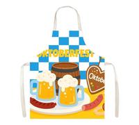 Genérico Tablier allemand - Ensemble imprimé du festival de la bière - Costume de tablier pour fête allemande | Pour hommes et femmes Couples Cosplay BBQ Cuisiner au four, 07, Consulte la descripción