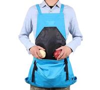 Generico Tablier de jardin, tablier réglable avec poches | poche réglable imperméable pour outils de jardin, légumes, cultivateurs en serre jardiniers et récolte, bleu, riferimento alla