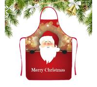 Generico Tablier de Noël - de | Décoration d'intérieur - Tablier de chef imperméable et résistant aux taches pour cuisson, jardinage, barbecue, p, Style 1, riferimento alla