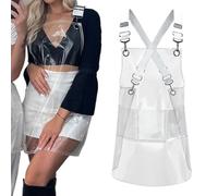 Genérico Tablier transparent, tablier imperméable et résistant à l'huile pour barbecue, équipement de cuisine avec bavoir réglable pour femme au foyer, hommes et femmes