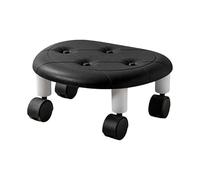 Generico Tabouret à roulettes basse - Siège pédicure avec poulie | Tabouret à roulettes pivotant à 360 degrés | 34 x 15 cm, chaise portable à rotation réglable, basse hauteur pour spa
