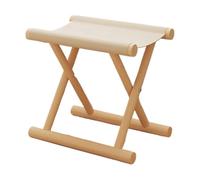 Genérico Tabouret pliable : siège portable en bois massif de 35 x 30 x 26 cm, chaise ottomane rembourrée pliable, marche pour meubles peu encombrants, repose-pieds en tissu compact
