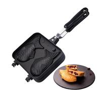 Generico Taiyaki Fish Waffle Maker - Pancake Double Pan | Machine à gaufres, poêle Taiyaki anti-adhésive à double face, 22 cm, 1200 g (1 unité), clip pour et desserts | cuisson maison