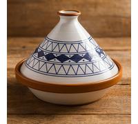Generico Tajine en terre cuite Marocain Tunisien XL 32 cm multicolore conique capacité 4 kg