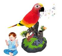 Genérico Talking Parrot Toy Electronic Chirping Bird, réalistic Sensor Activated, Interactive Fun | Electronic Bird for Kids Boys Girls Adults Home Room Desk Den Entertainment