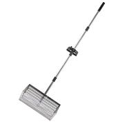 Generico Tamis de sable, 141 cm, râteau aux puces de sable, tamis de plage avec poignée longue en acier, pour utilisation comme vaisseau de selles, outil de nettoyage de la plage