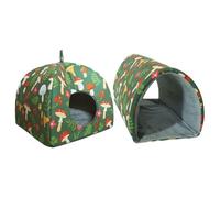 Generico Tana Lit pour Hérisson - 2 pièces maison douce et confortable pour chinchilla et hamsters, tanière à dormir pour petits animaux, pour lapins, fourets, lapins, lapins, et autres animaux