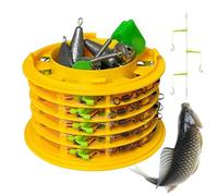 Generico Tandem Fishing Hooks - Fishiing Hooks with Organizer | Anti-Taangle Tandem Fishings Hook | Fixation Leader Holder | Carp Fishing Hair Rigs Kit | Fishing Tackle Storage Box Organizer