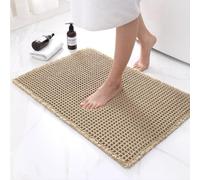 Generico Tapis de bain absorbant : 40 x 60 cm, antidérapant, super absorbant, lavable en machine, séchage rapide, résistant aux taches et au blanchiment, pour salle de bain, chambre, facile à nettoyer
