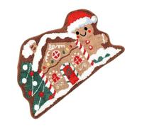 Generico Tapis de bain en pan de - Doux antidérapant, paillasson de Noël de la maison de pan de, tapis de bain d'hiver pour cuisine | Tapis de vacances pour douche d'entrée, maison, c