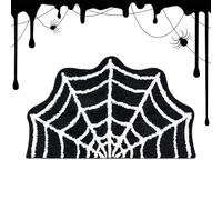 Generico Tapis de Bain Halloween - Tapis d'araignée décoratif pour Salle de Bain et - Tapis antidérapant décoratif pour Halloween, Cuisine, Salon, intérieur, extérieur, fête, entrée Maison