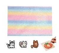 Generico Tapis de création de bijoux - Tapis de fusion pailleté et perles | pour perles à repasser | pour enfants adolescents adultes débutants classe maison anniversaire fête