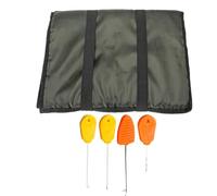 Genérico Tapis de déverrouillage pour la tonnelle, matériau en PVC robuste et imperméable, design compact et pliable pour le transport, parois latérales surélevées pour une protection maximale. Kit de