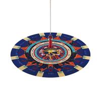 Generico Tapis De Pendule Divination, Messages Métaphysiques,Tapis De Décision Maker De Forme Ronde, Souris Astrologique 8,5