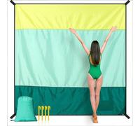 Genérico Tapis de plage et de camping en nylon résistant, léger, séchage rapide, imperméable et lavable pour activités de plein air
